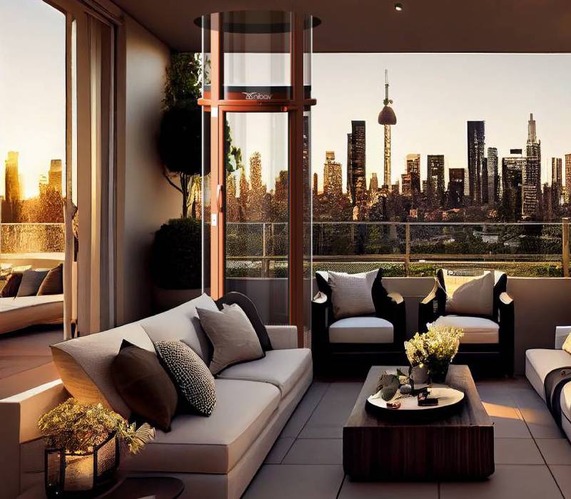 Pneumatic residential elevator